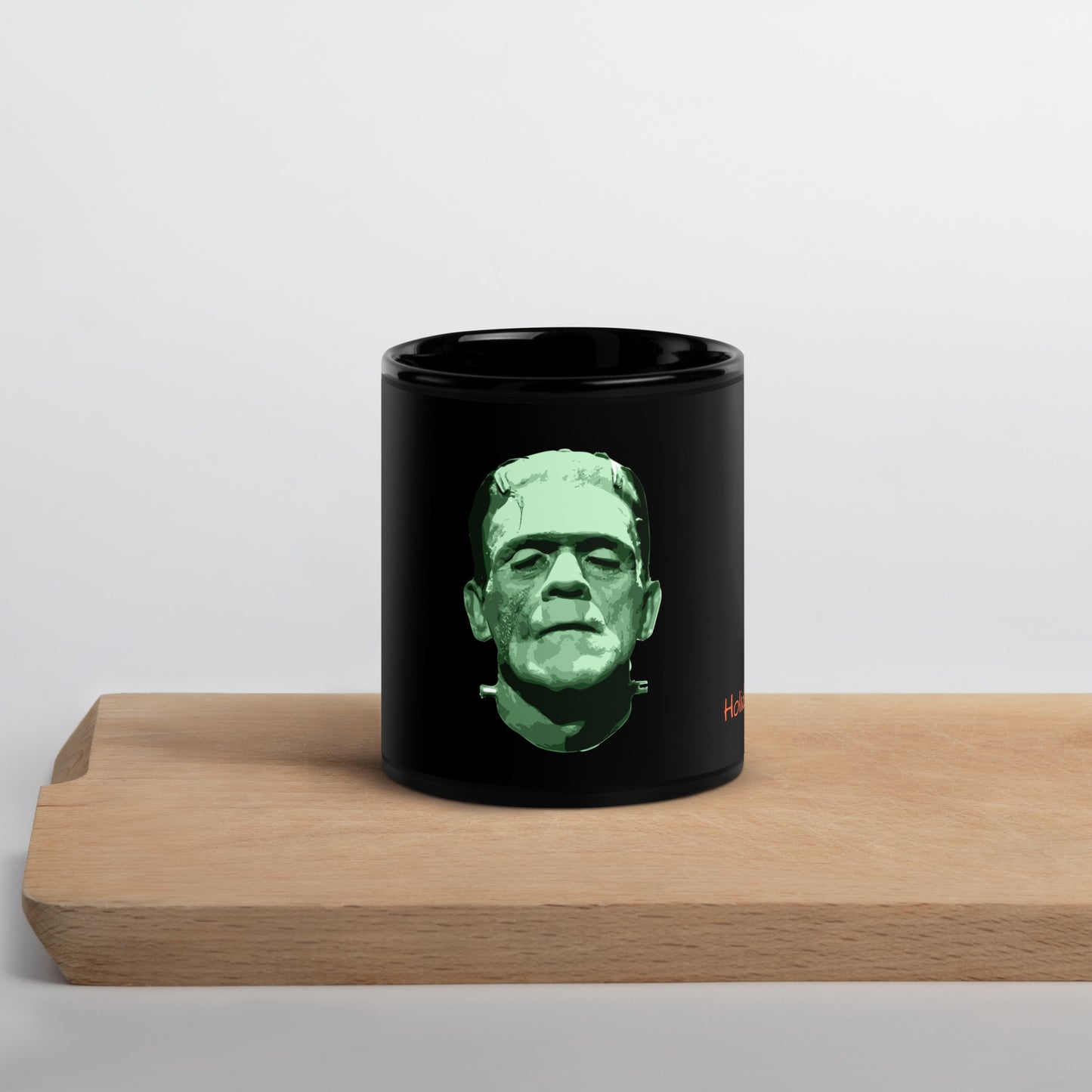 Holidays USA! Franky on Black Glossy Mug