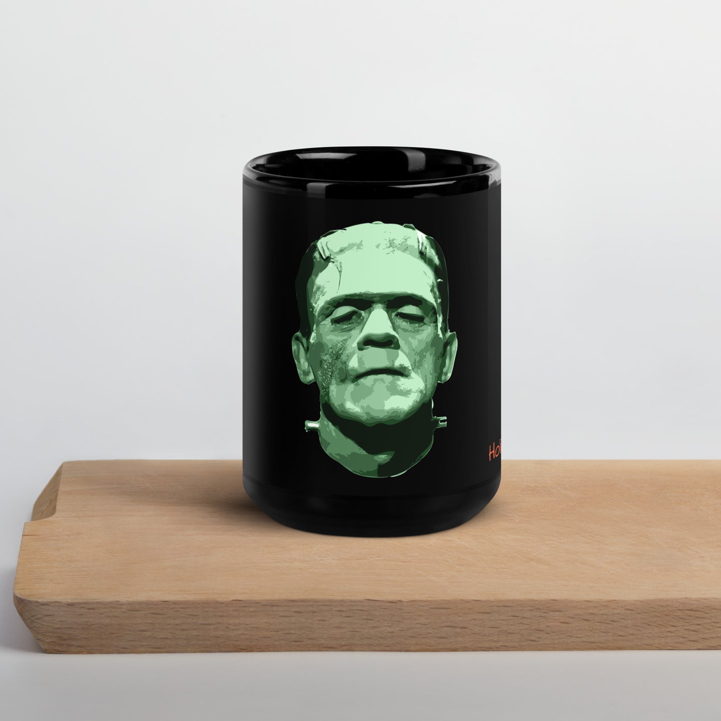 Holidays USA! Franky on Black Glossy Mug