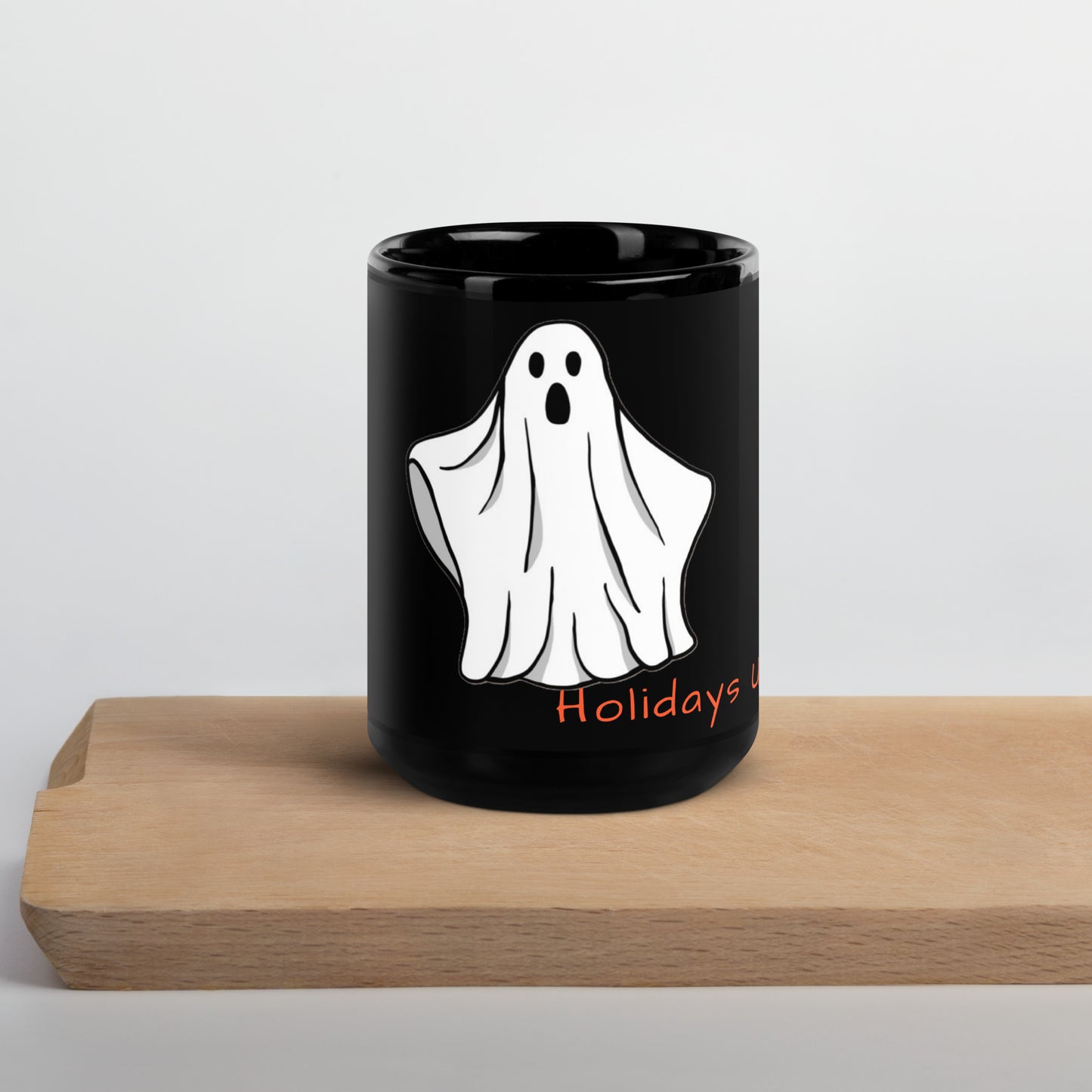 Holidays USA! Ghost Black Glossy Mug