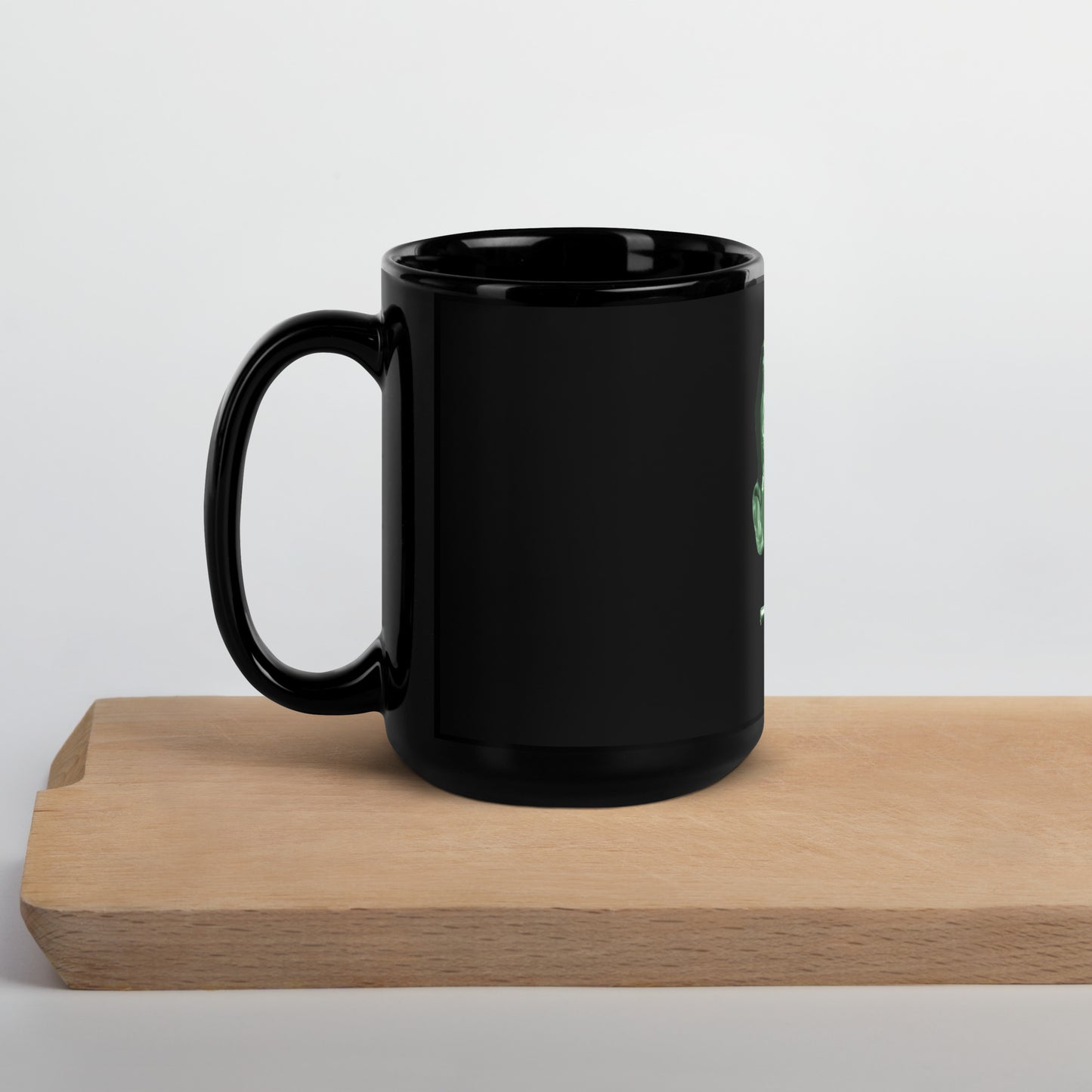 Holidays USA! Franky on Black Glossy Mug