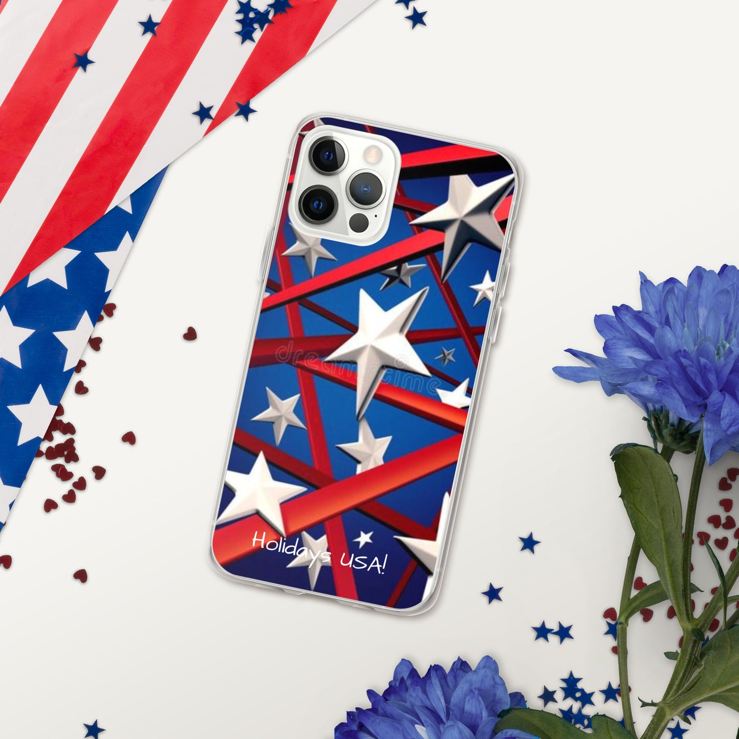 Holidays USA! Clear Case for iPhone®