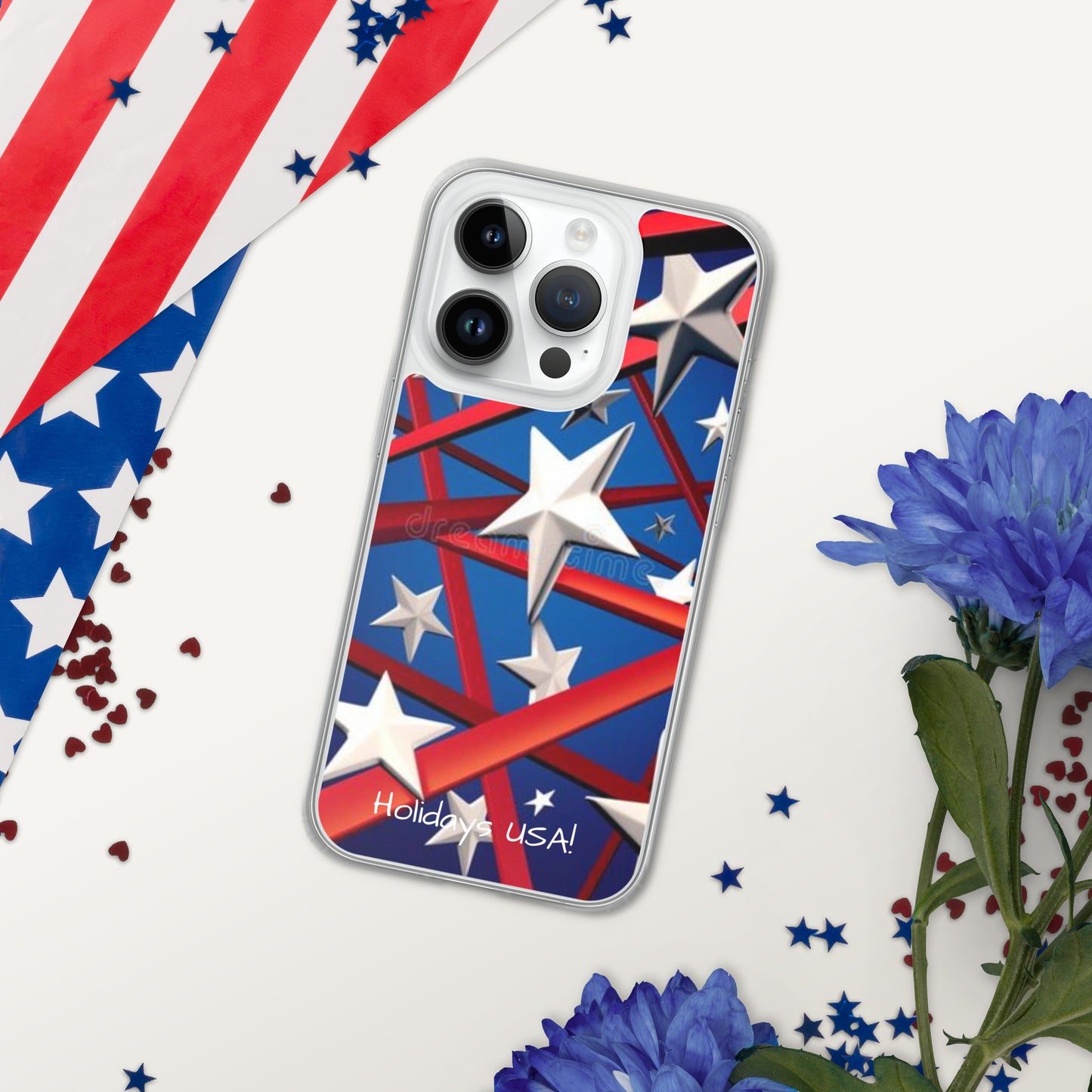 Holidays USA! Clear Case for iPhone®