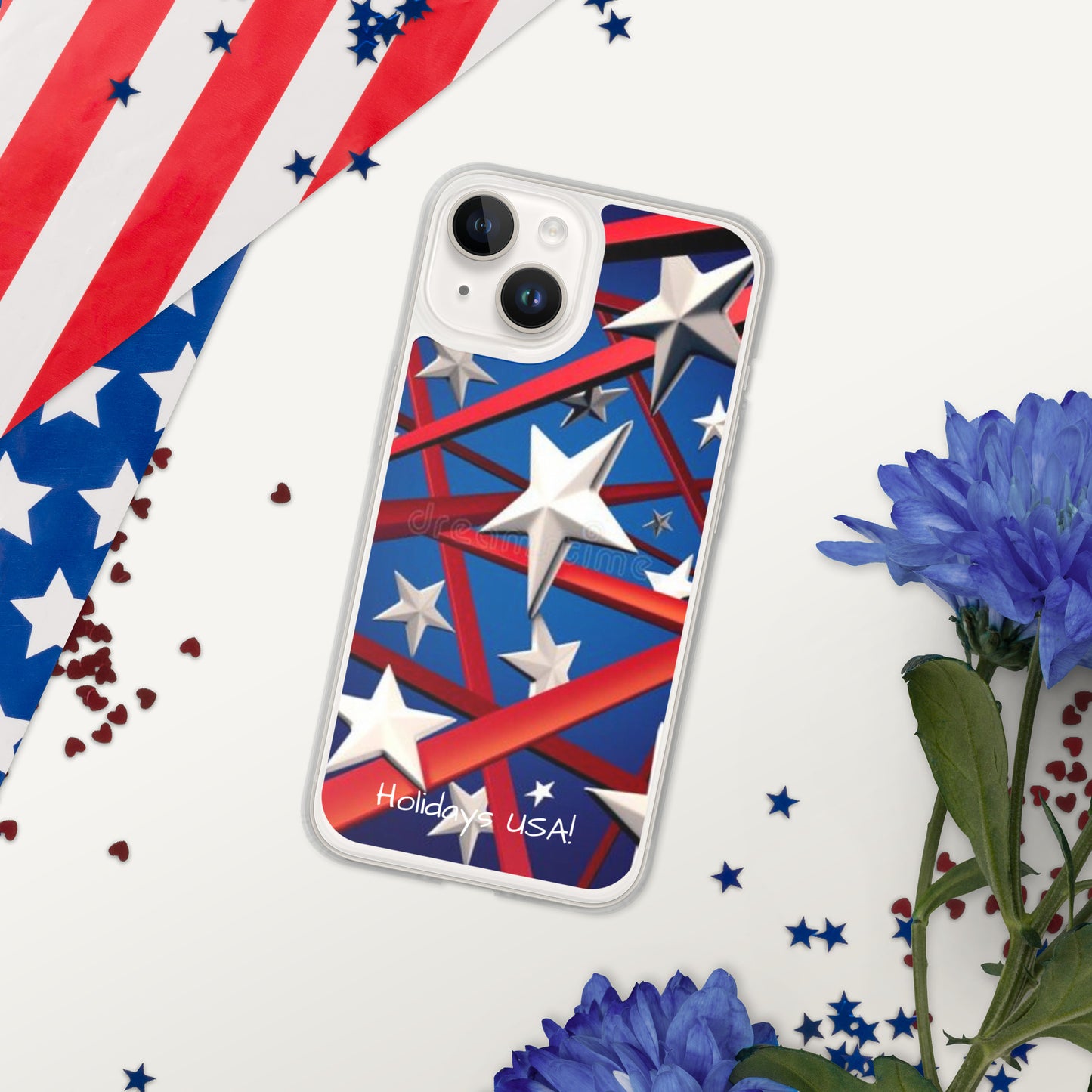 Holidays USA! Clear Case for iPhone®