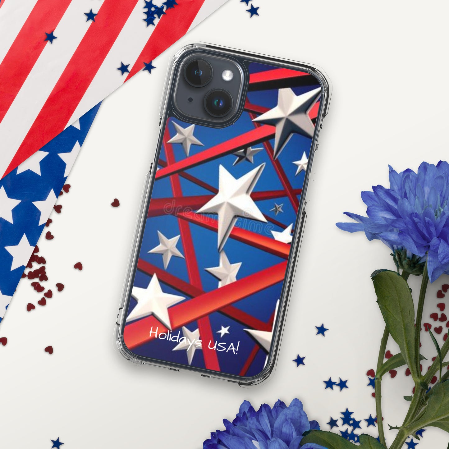 Holidays USA! Clear Case for iPhone®