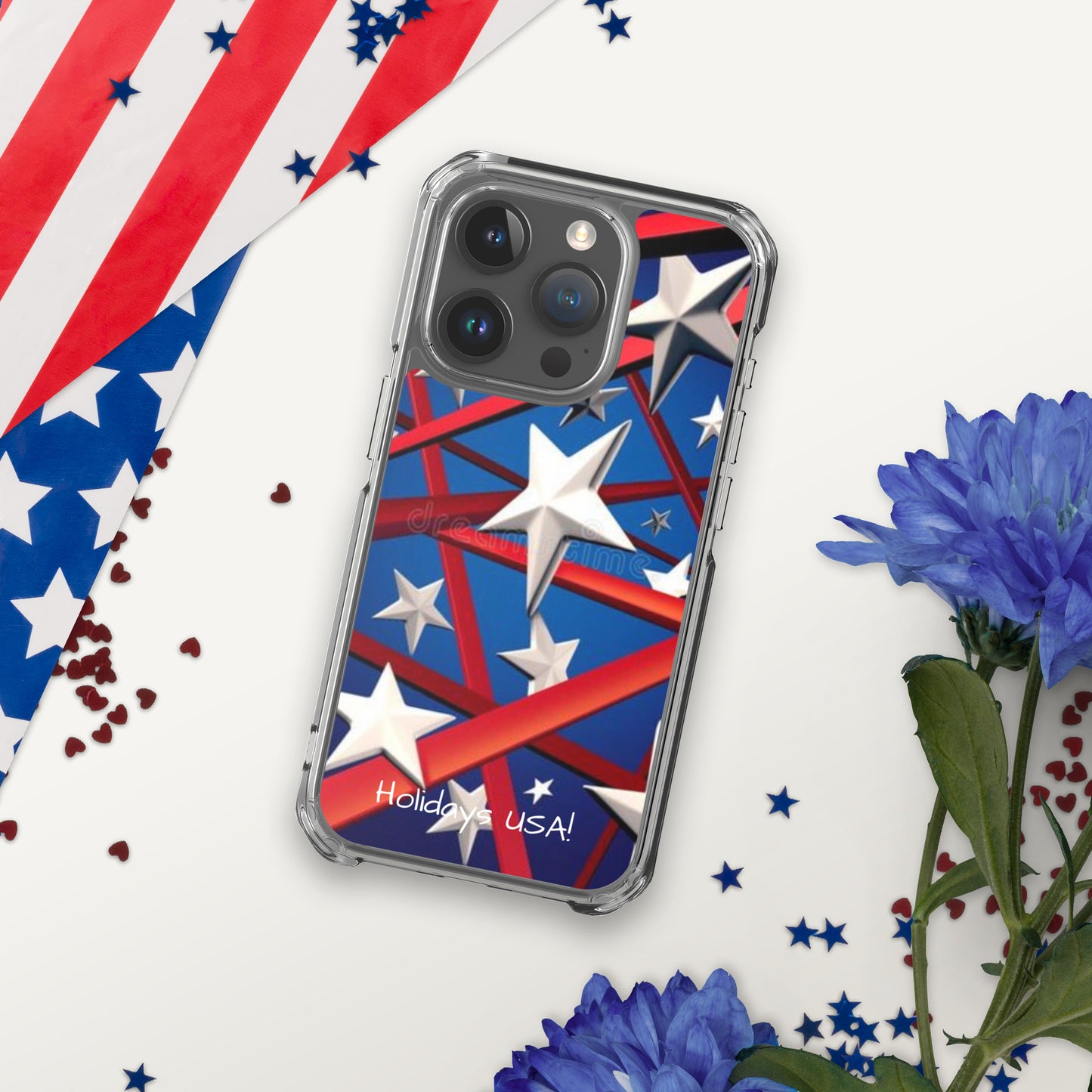 Holidays USA! Clear Case for iPhone®