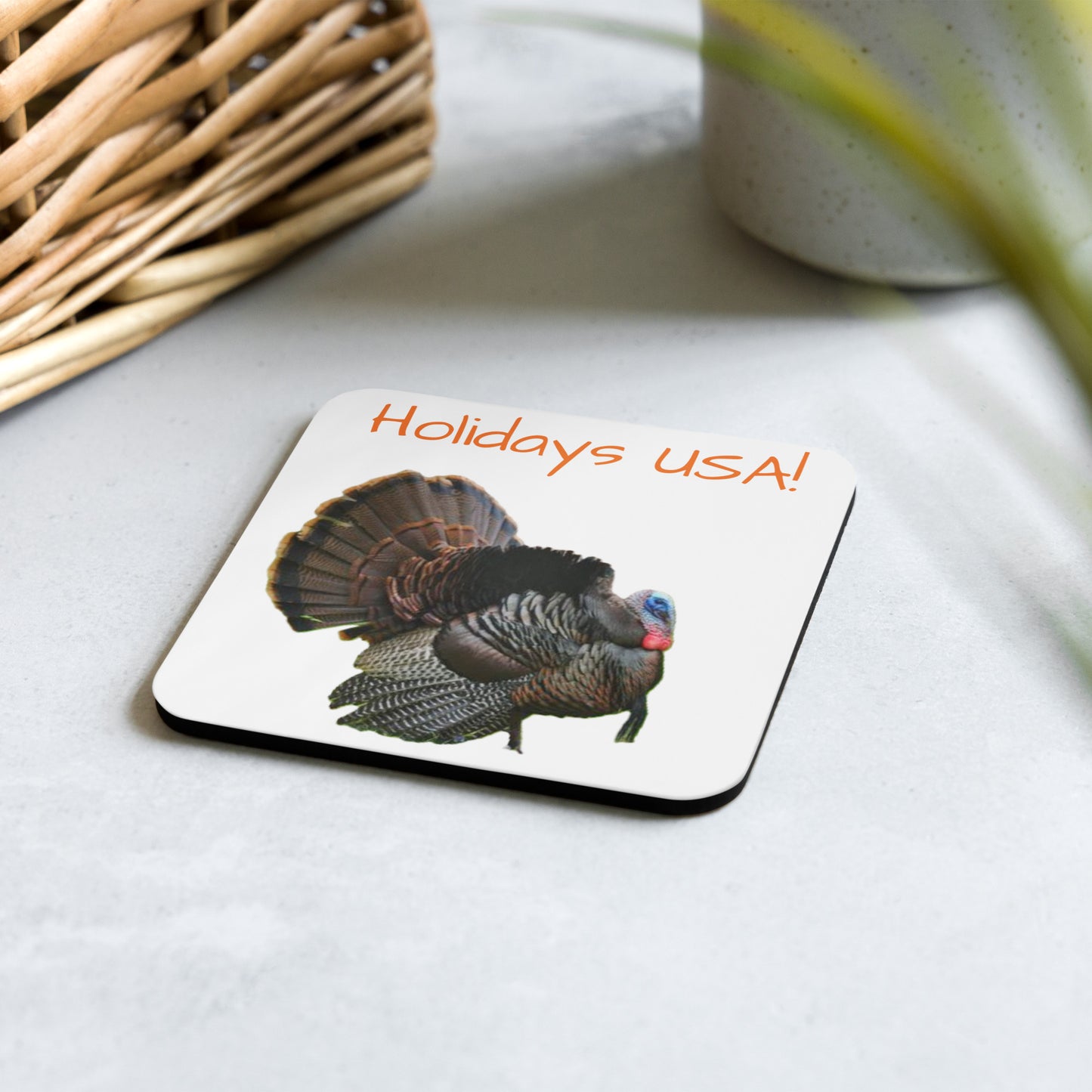 Holidays USA! Thanksgiving Cork-back coaster