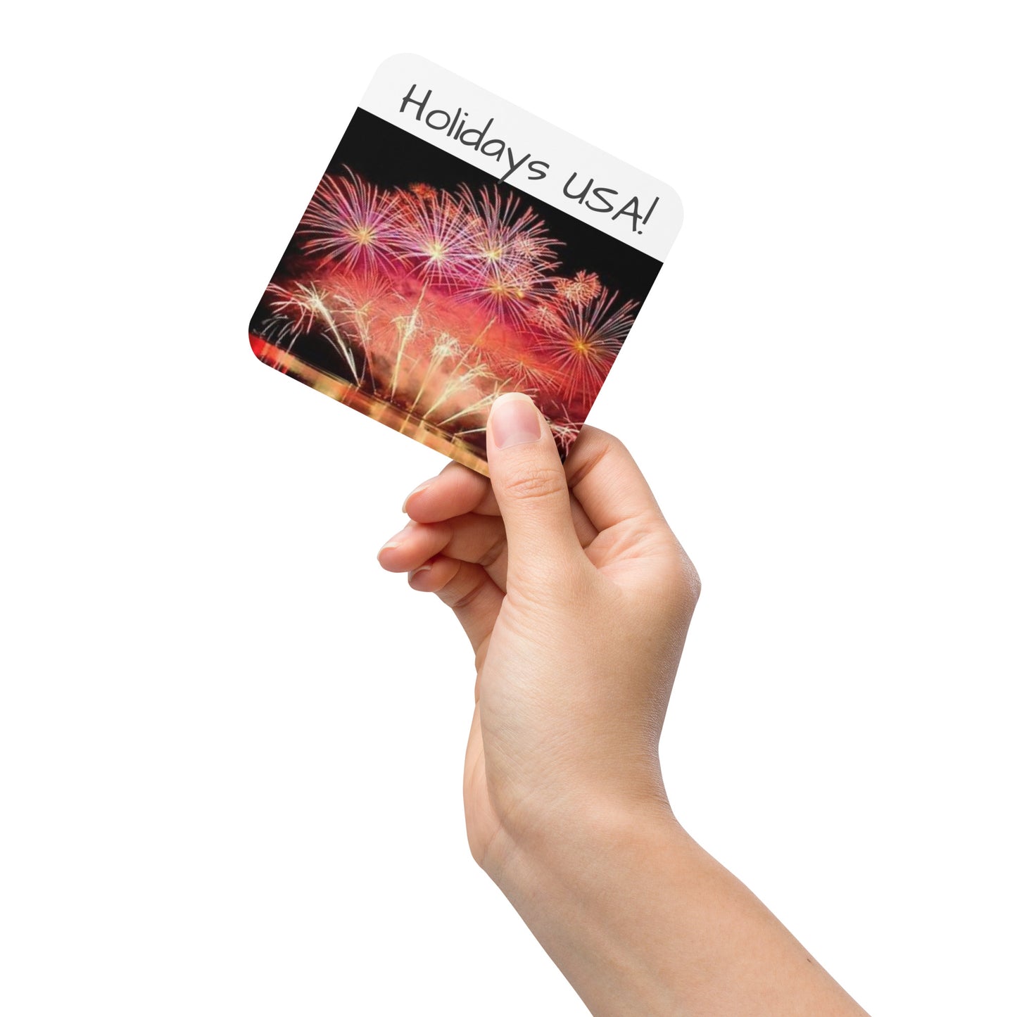 Holidays USA! Fireworks Cork-back coaster