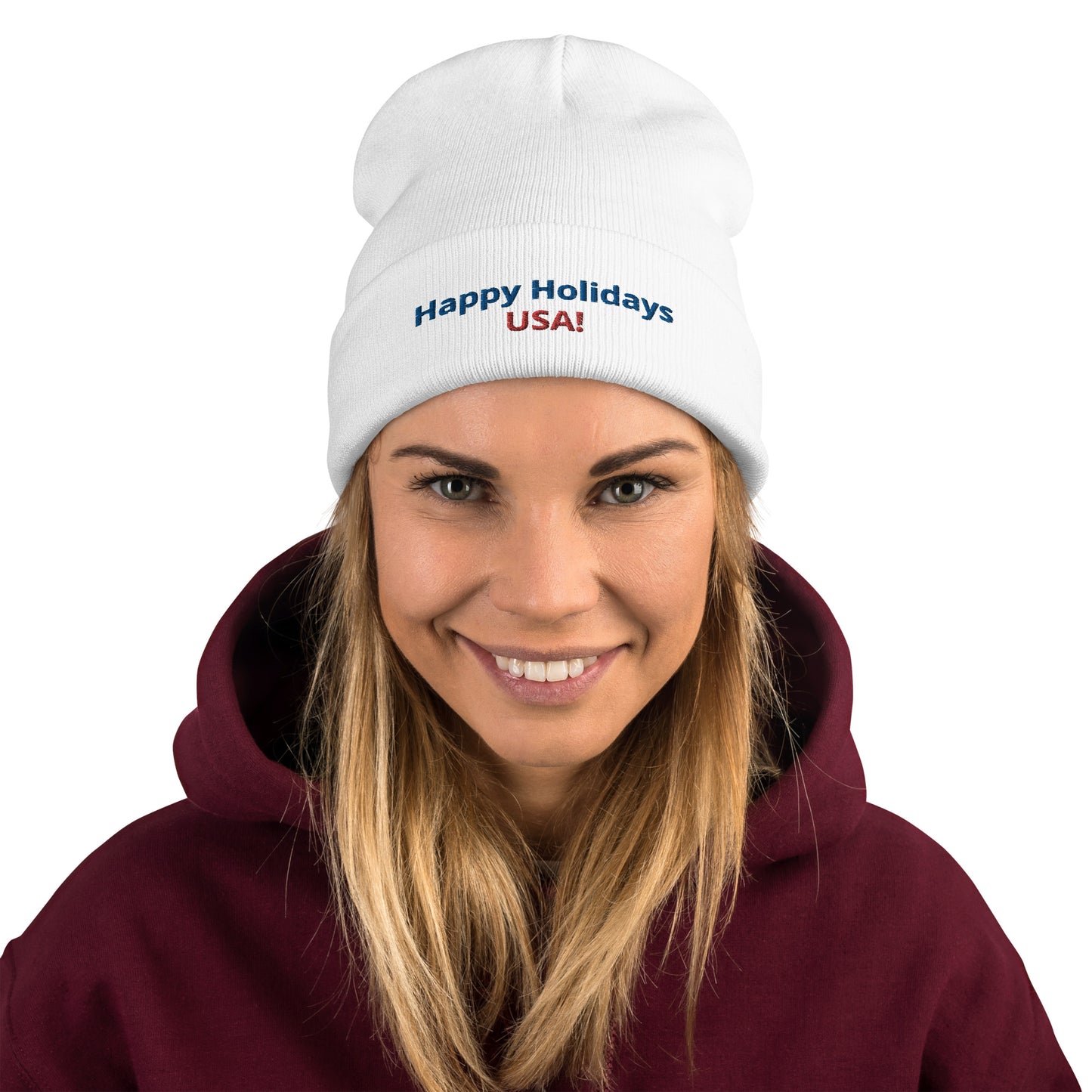 Holidays USA! Embroidered Beanie