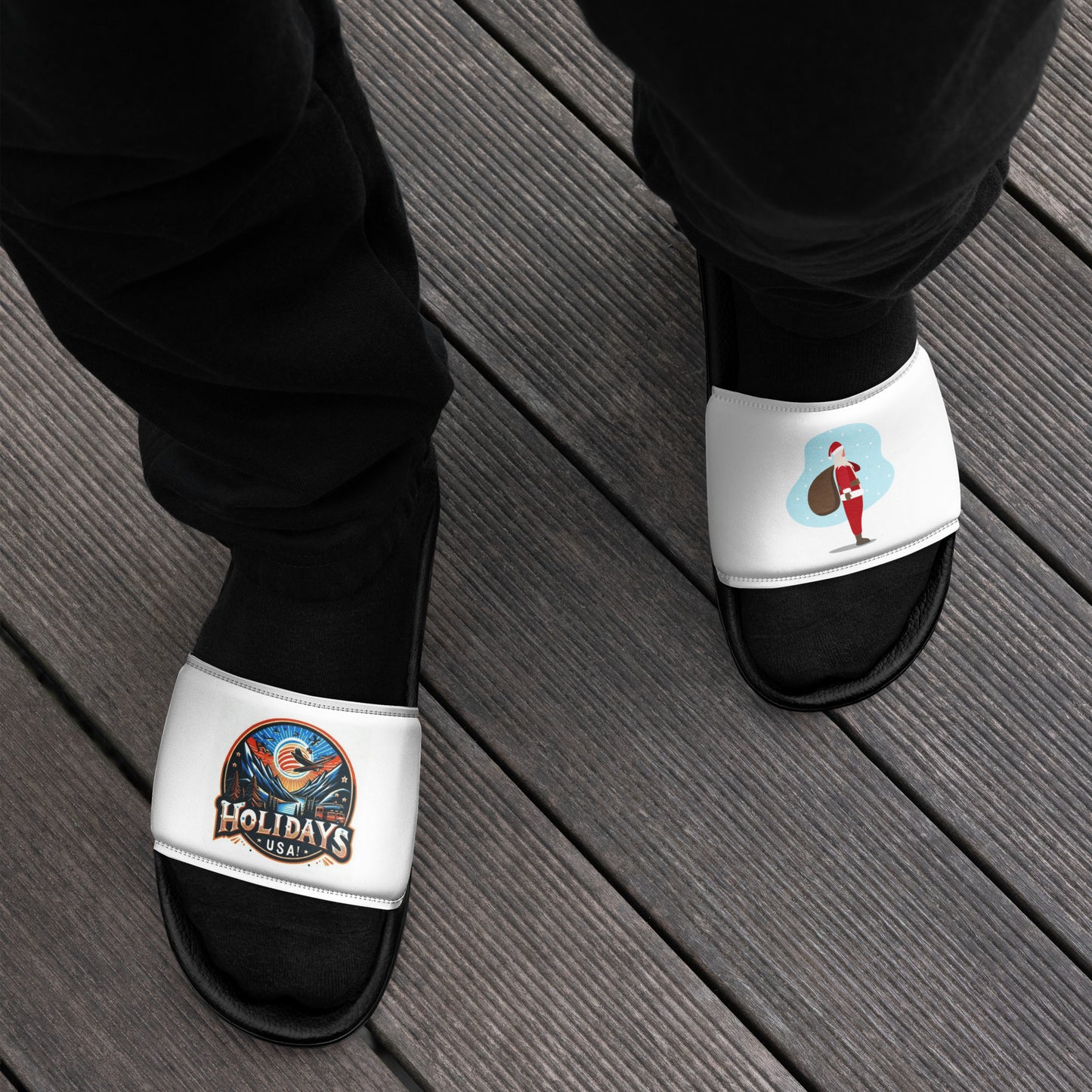 Holidays USA! Logo Men’s slides