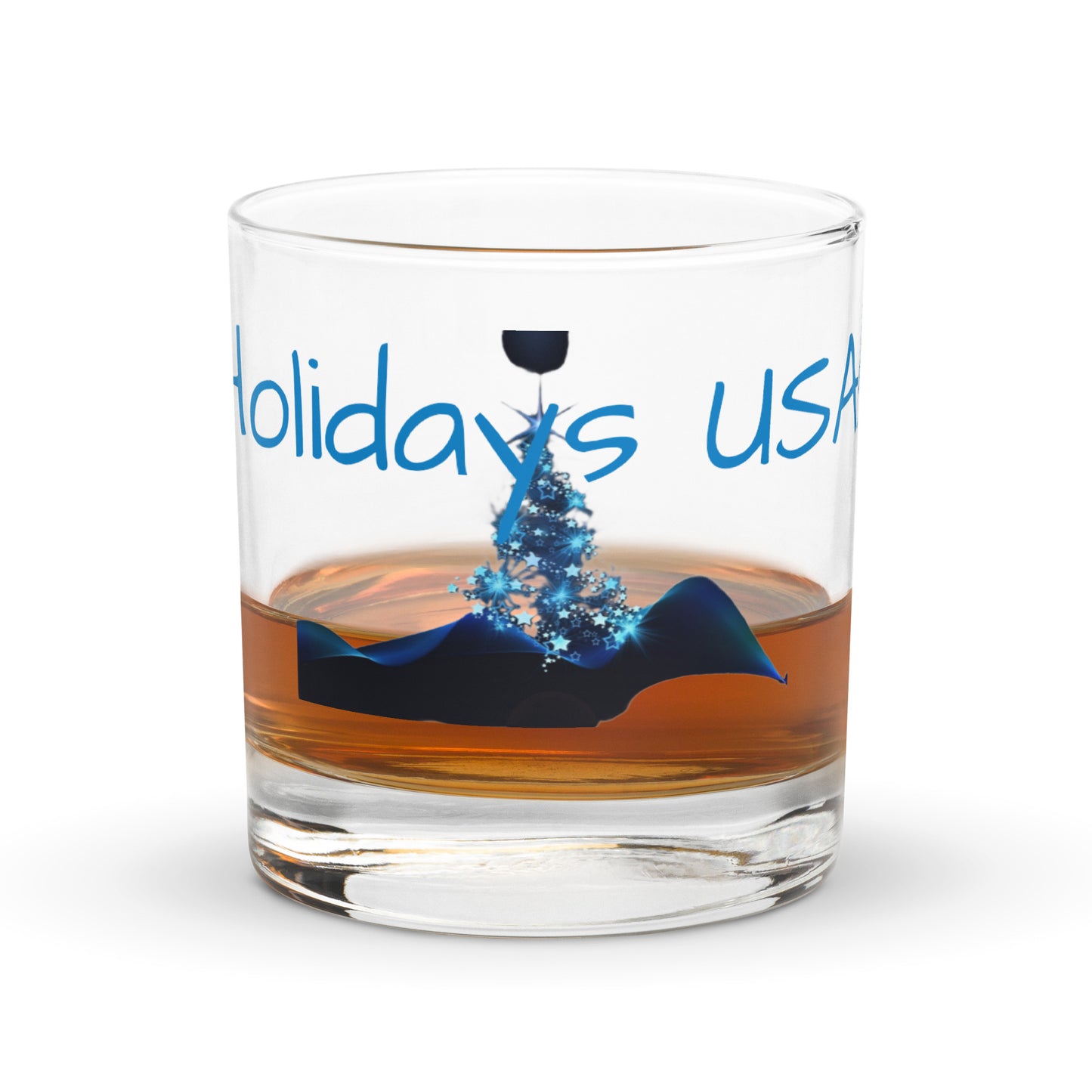 Holidays USA! Rocks glass