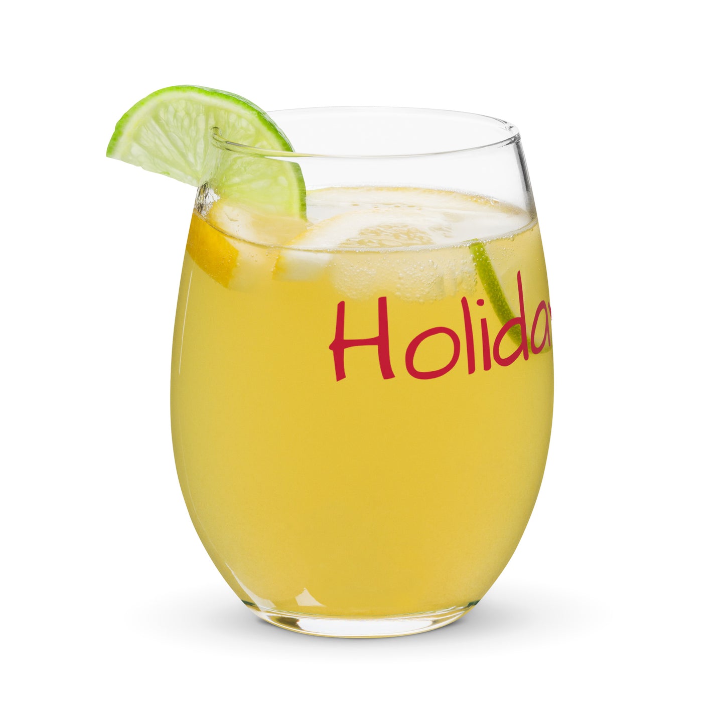 Holidays USA! Stemless wine glass