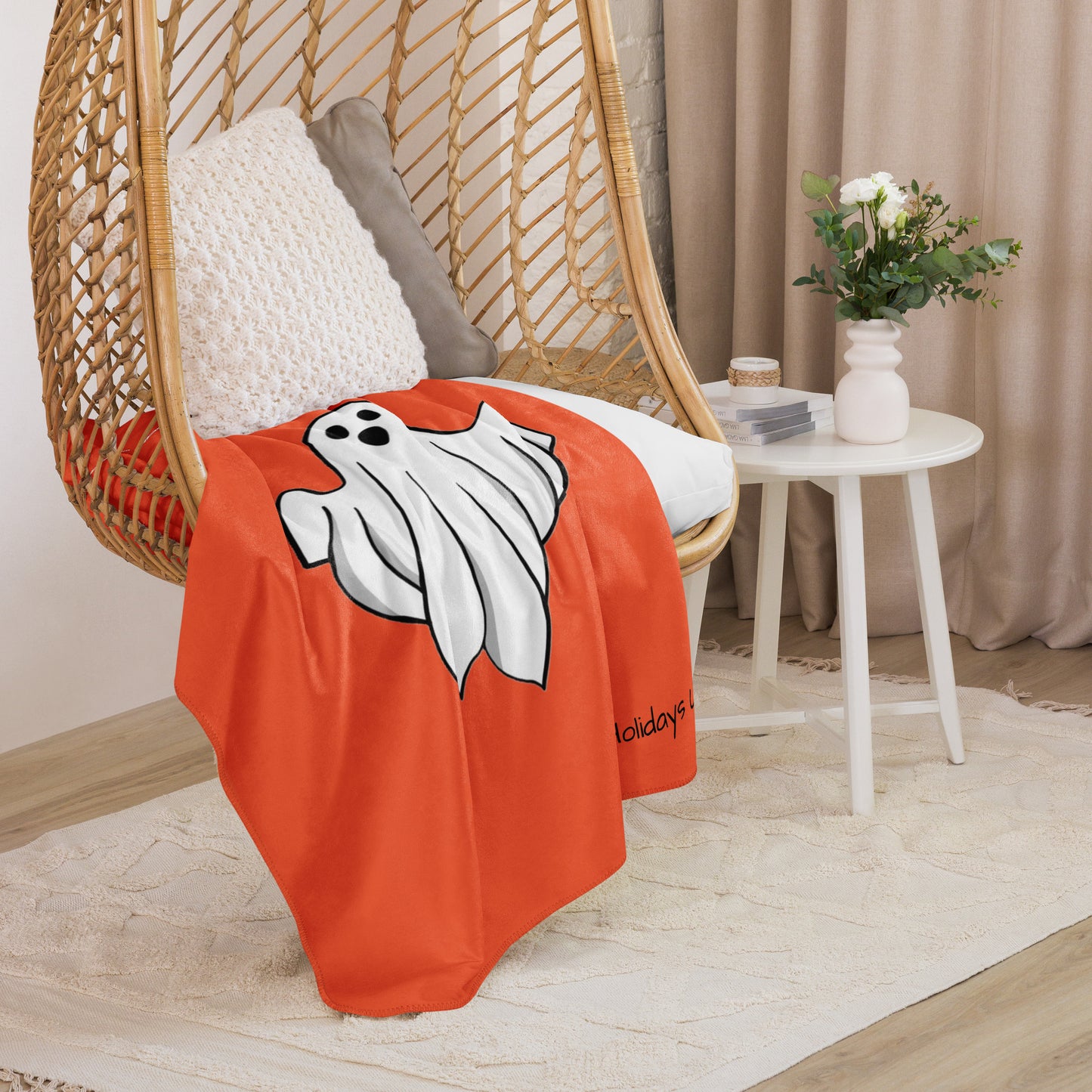 Holidays USA! Ghost Sherpa blanket