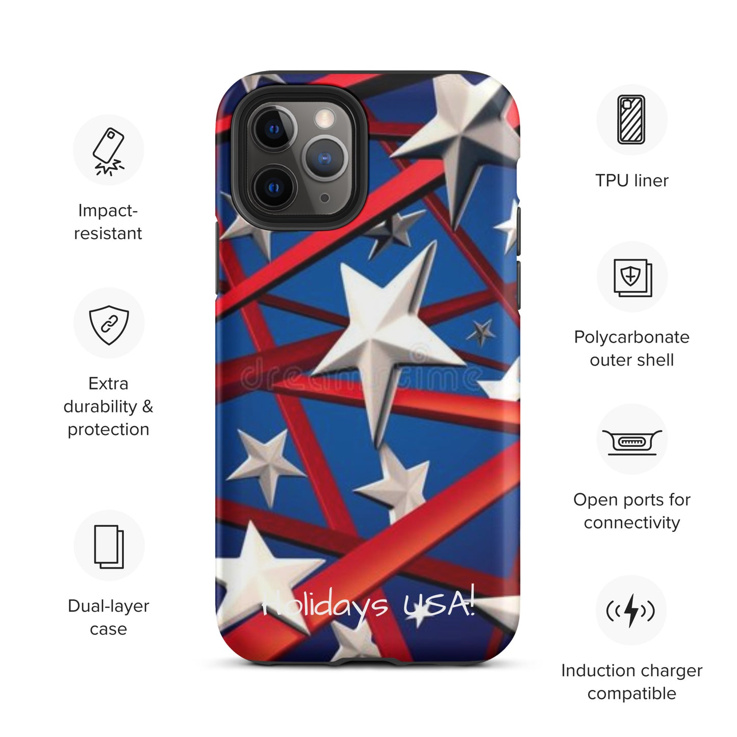 Holidays USA! Tough Case for iPhone®