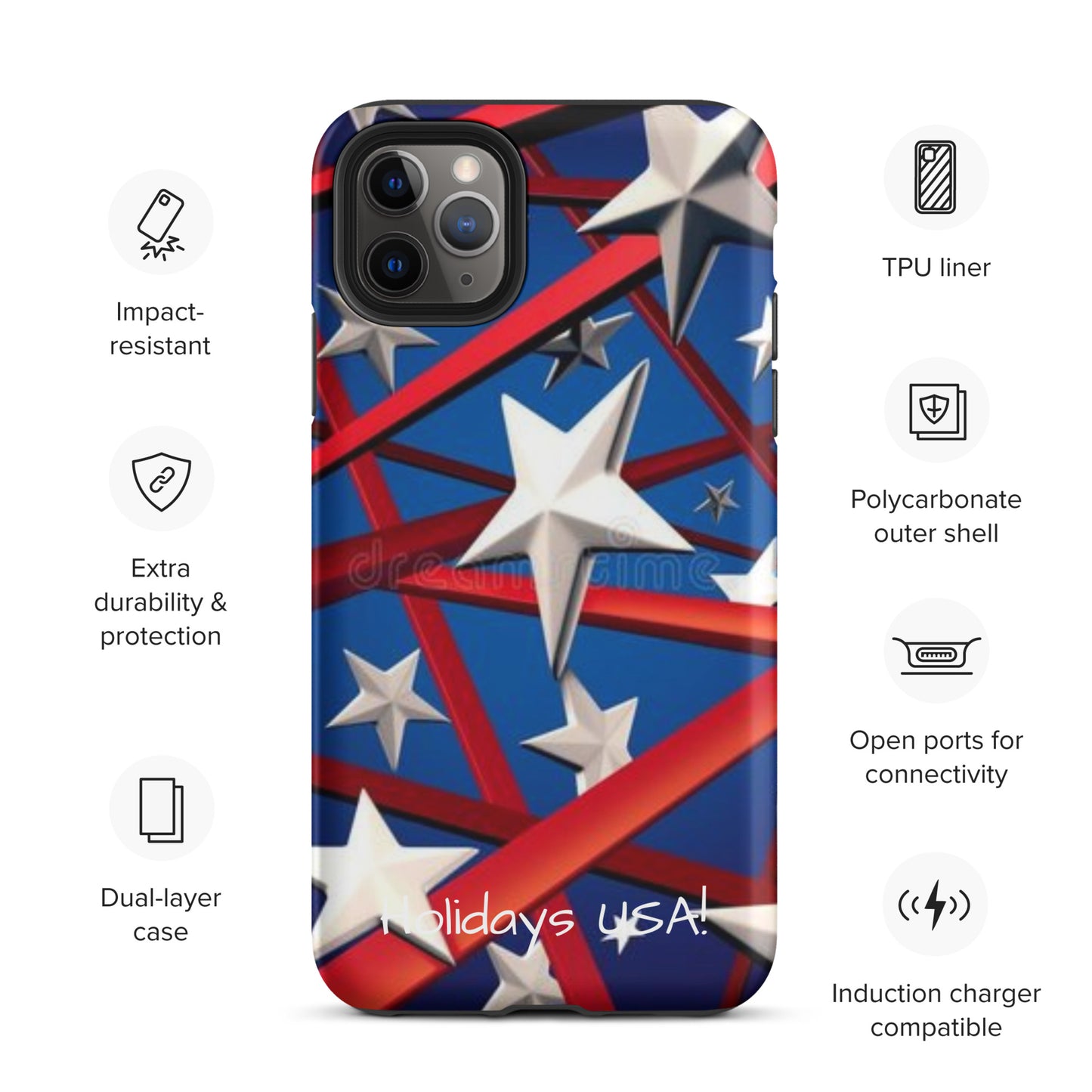 Holidays USA! Tough Case for iPhone®