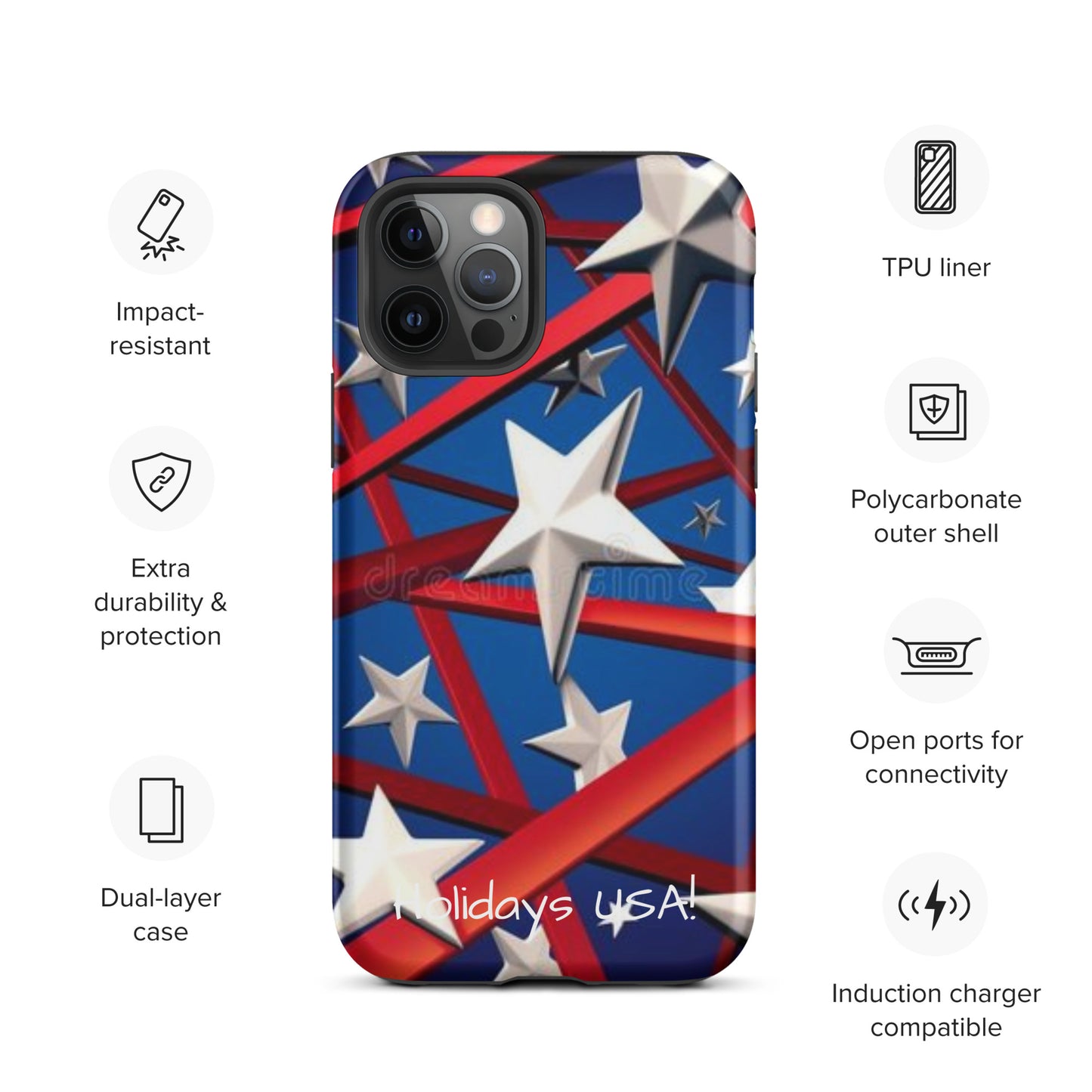 Holidays USA! Tough Case for iPhone®