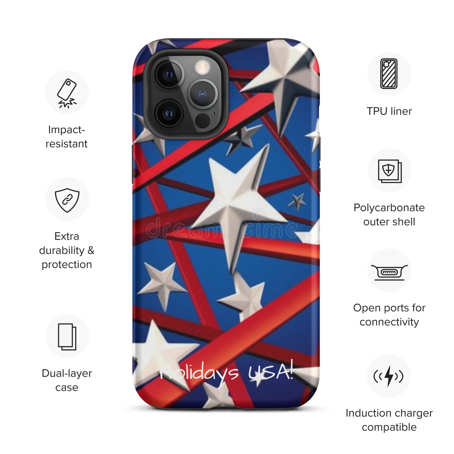 Holidays USA! Tough Case for iPhone®