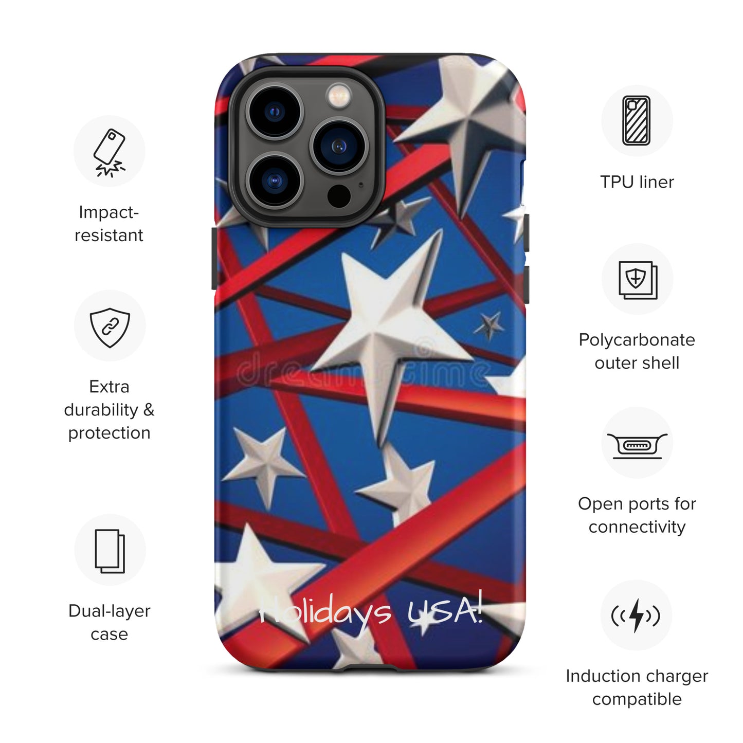 Holidays USA! Tough Case for iPhone®