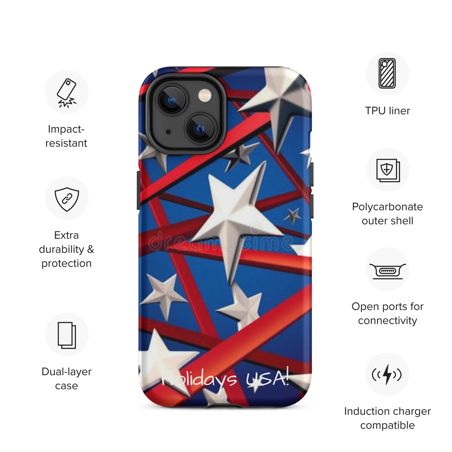 Holidays USA! Tough Case for iPhone®