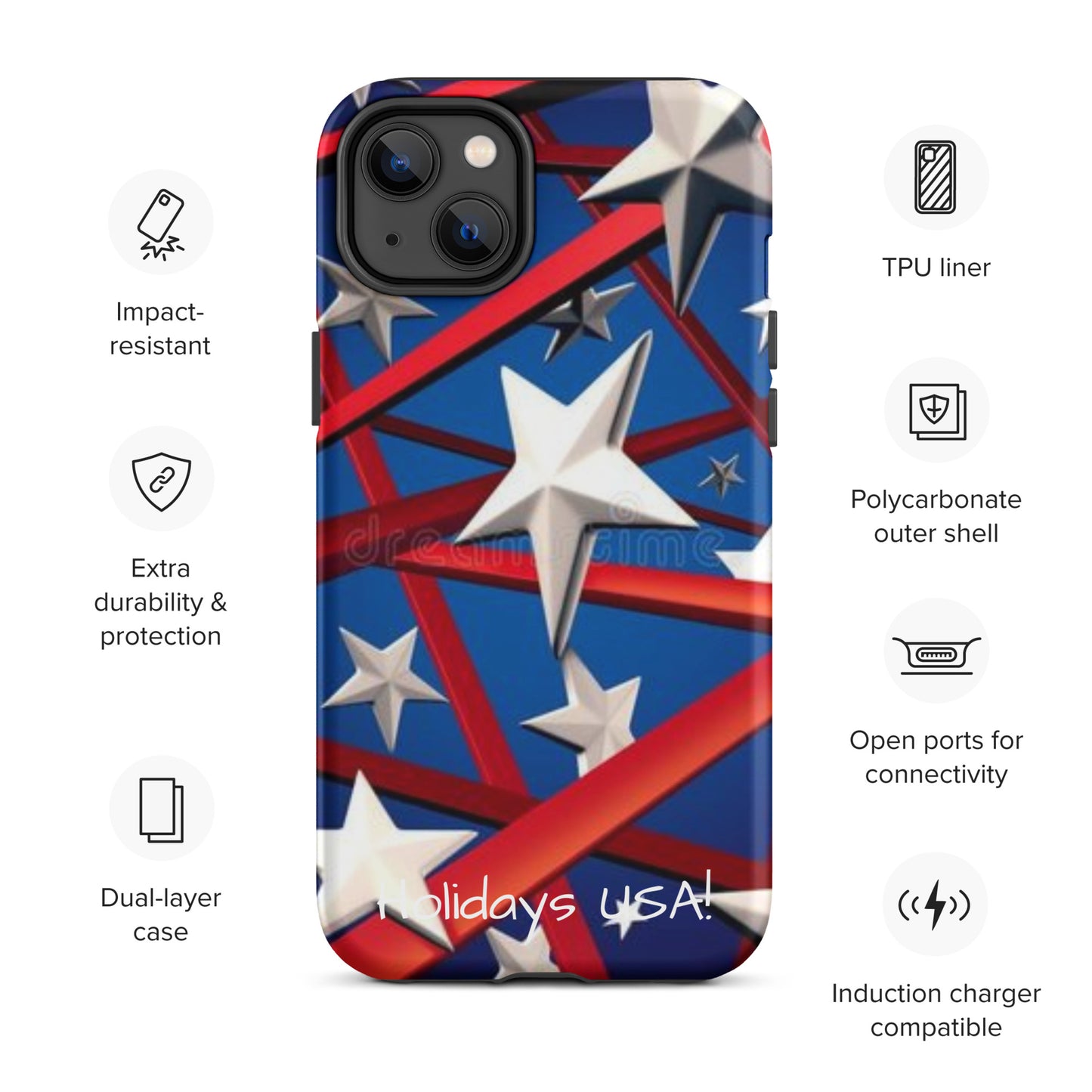 Holidays USA! Tough Case for iPhone®