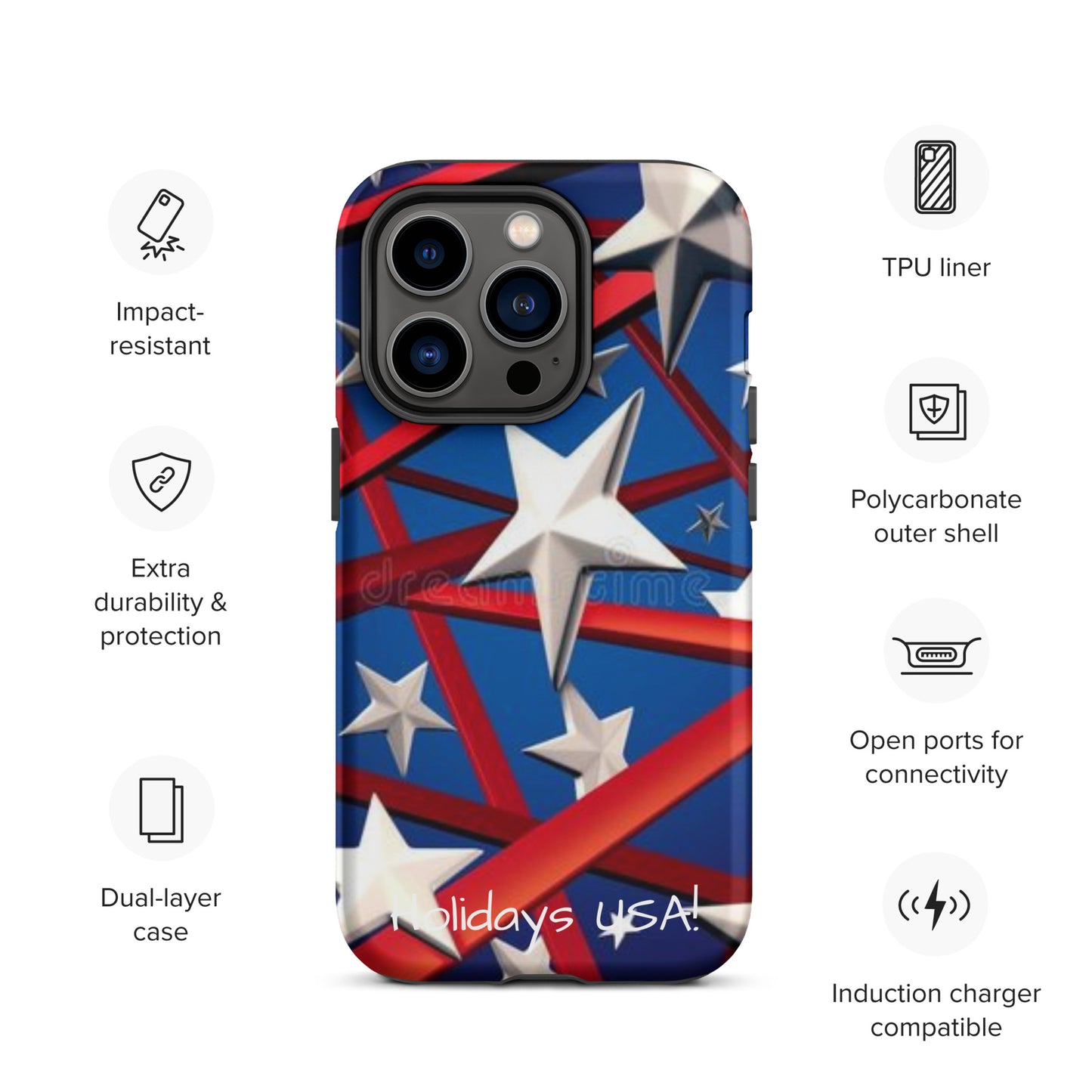 Holidays USA! Tough Case for iPhone®