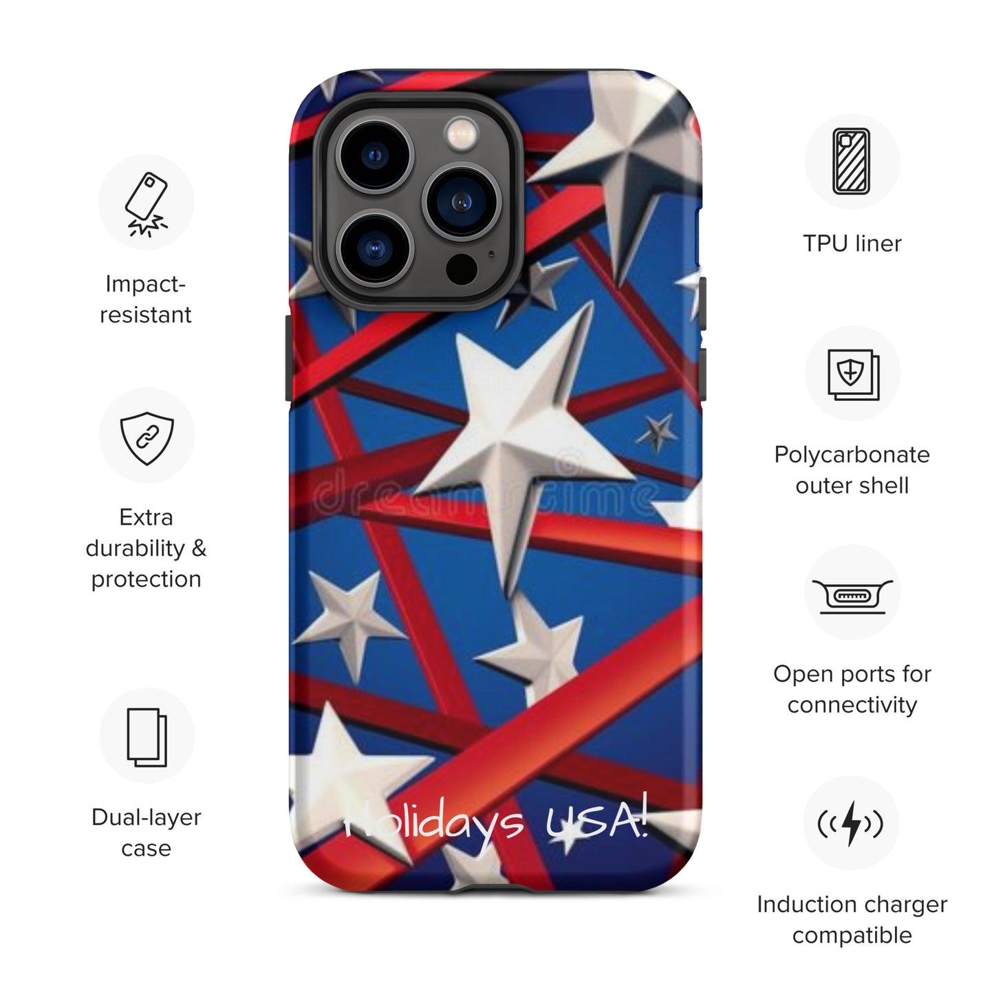 Holidays USA! Tough Case for iPhone®