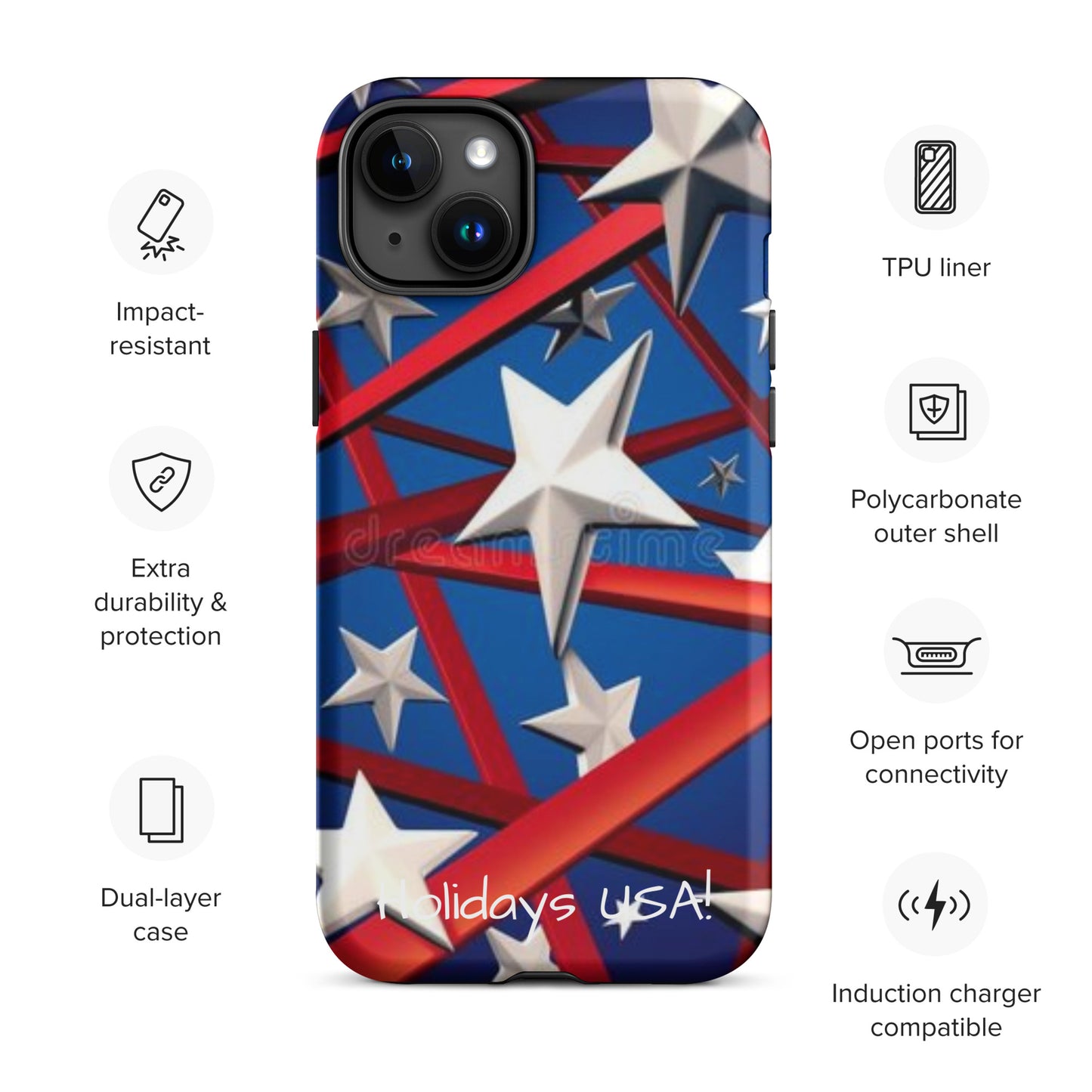 Holidays USA! Tough Case for iPhone®