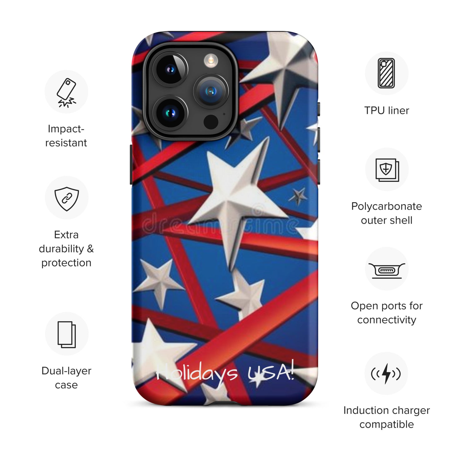 Holidays USA! Tough Case for iPhone®