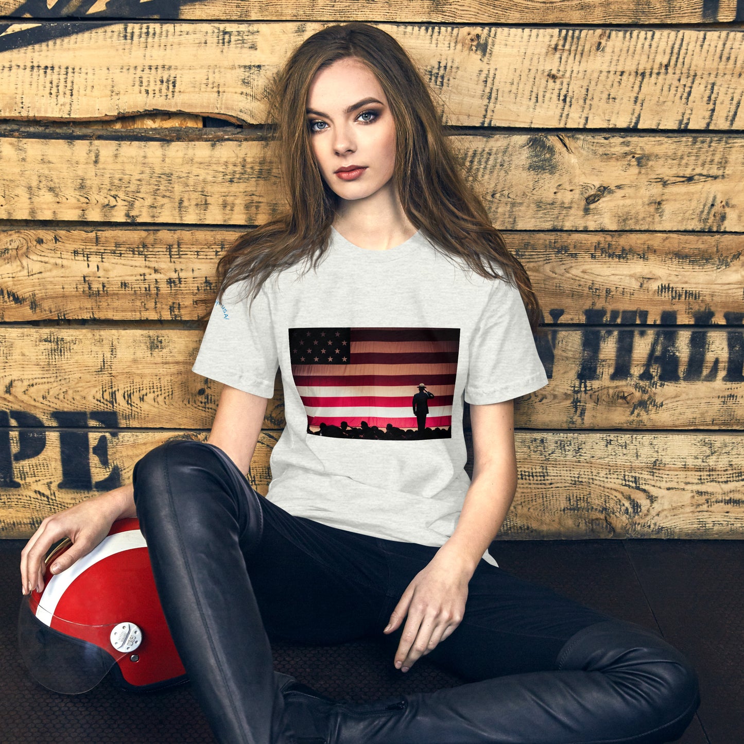 Holidays USA! Flag Salute Unisex t-shirt