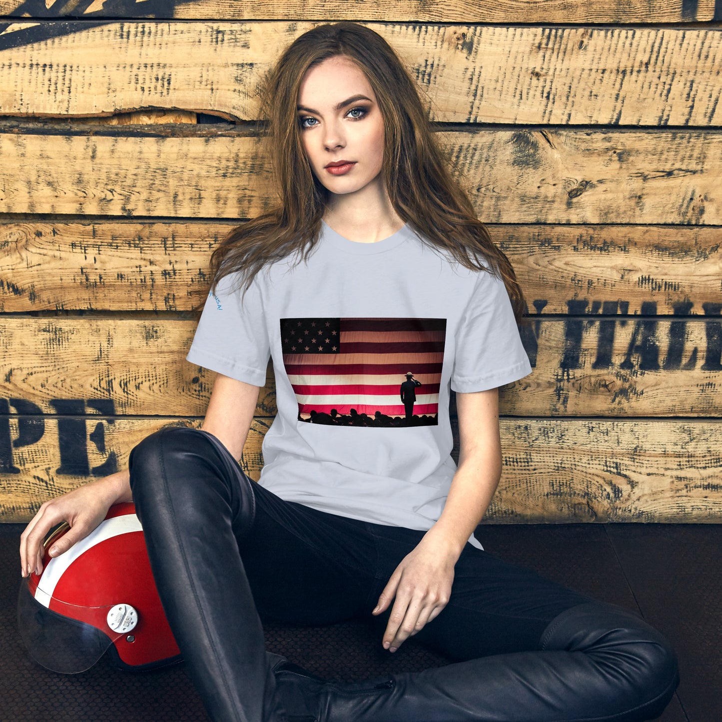 Holidays USA! Flag Salute Unisex t-shirt