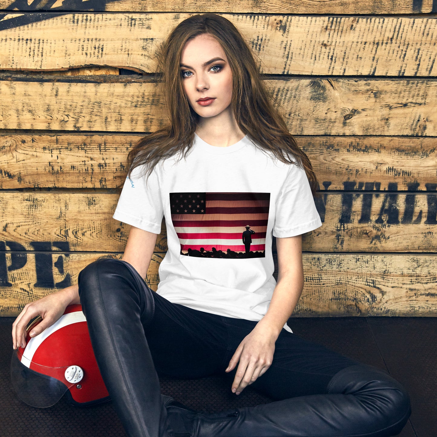 Holidays USA! Flag Salute Unisex t-shirt