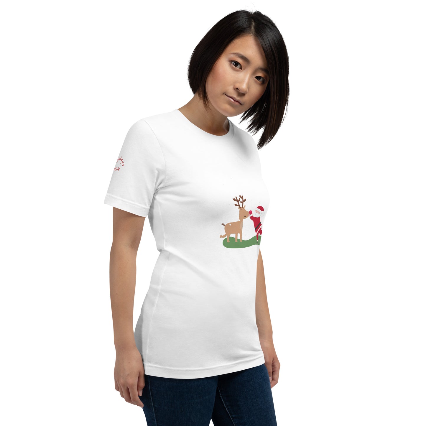 Holidays USA! Rudy/Santa Unisex t-shirt