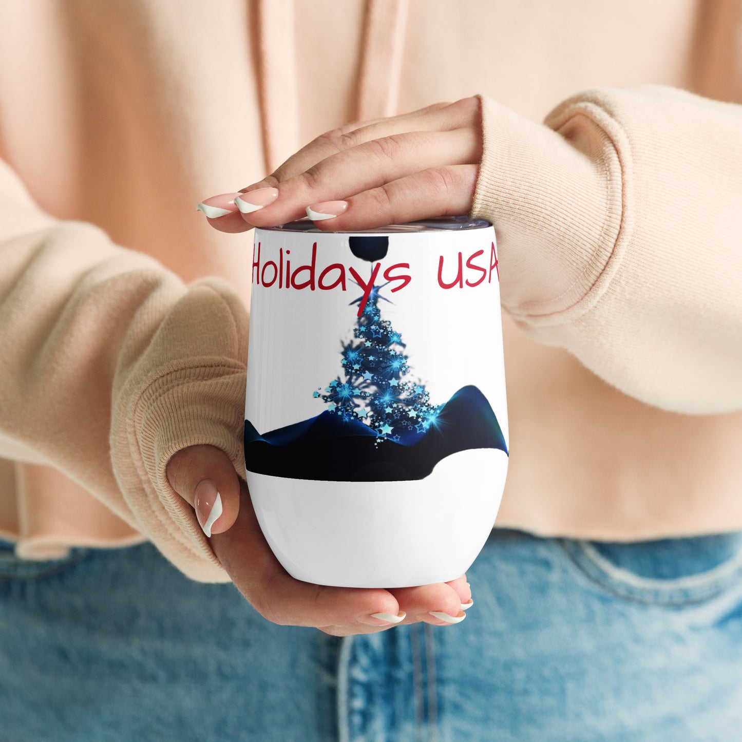 Holidays USA! Wine tumbler