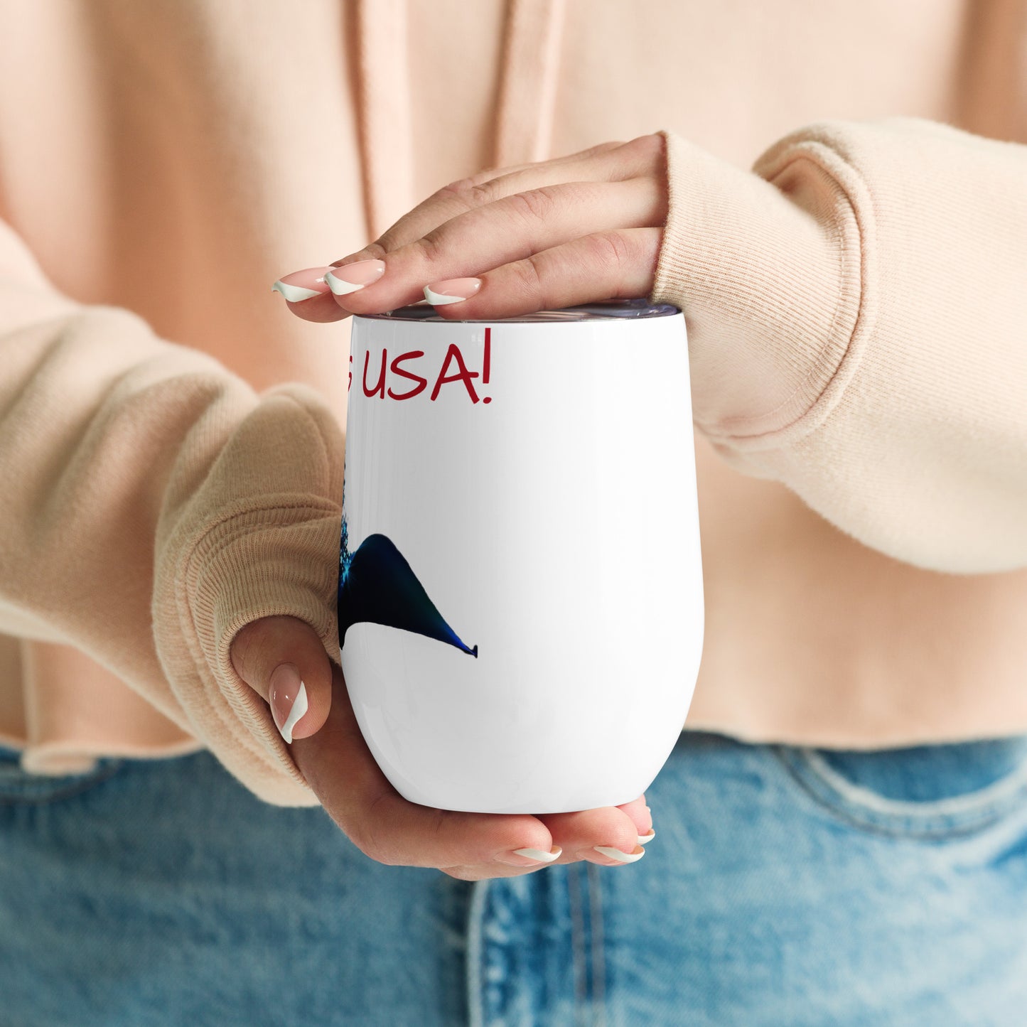 Holidays USA! Wine tumbler